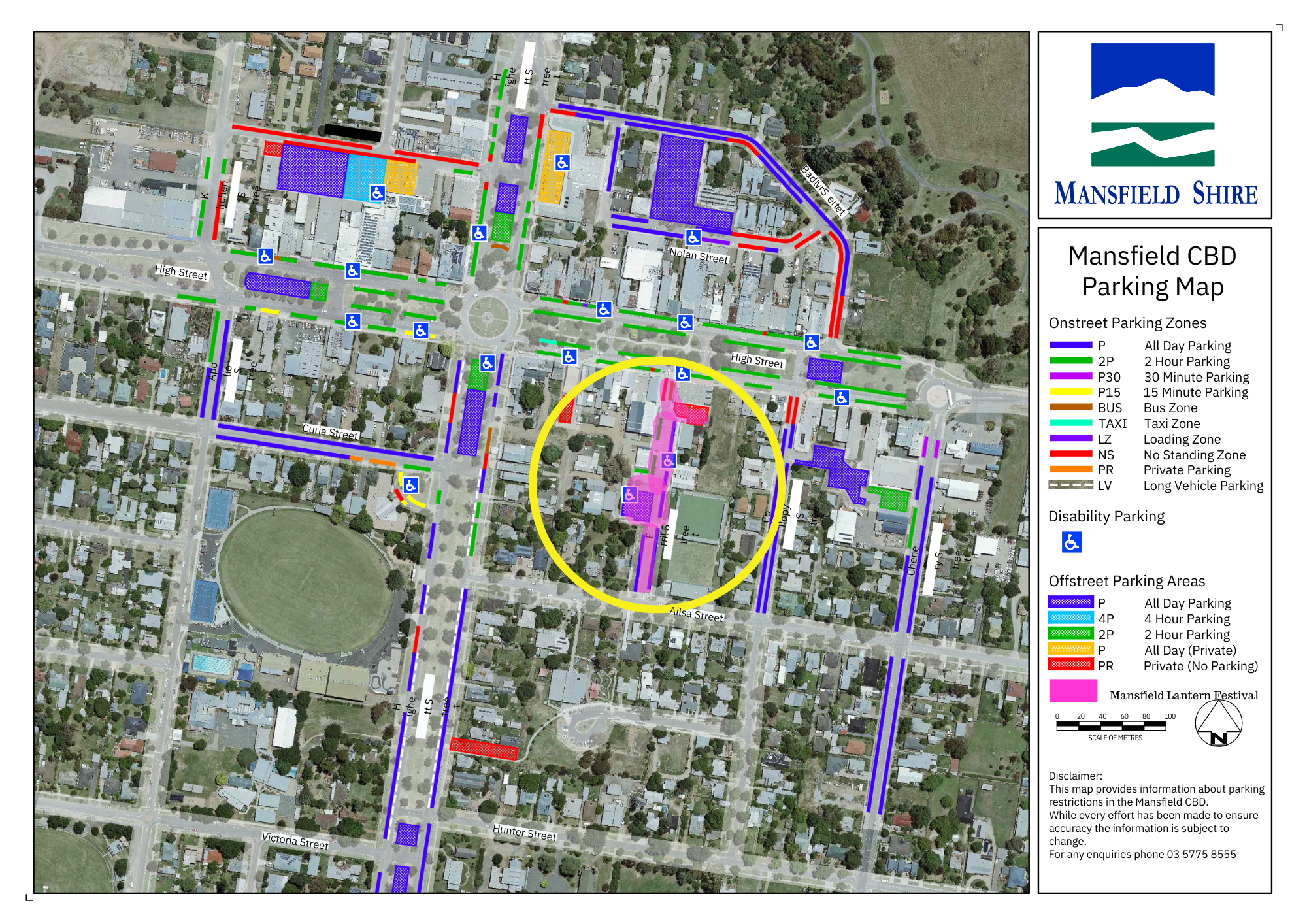 Mansfield Parking Areas